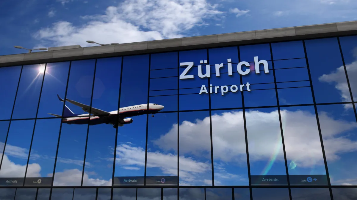 Gebäude des Flughafens Zürich